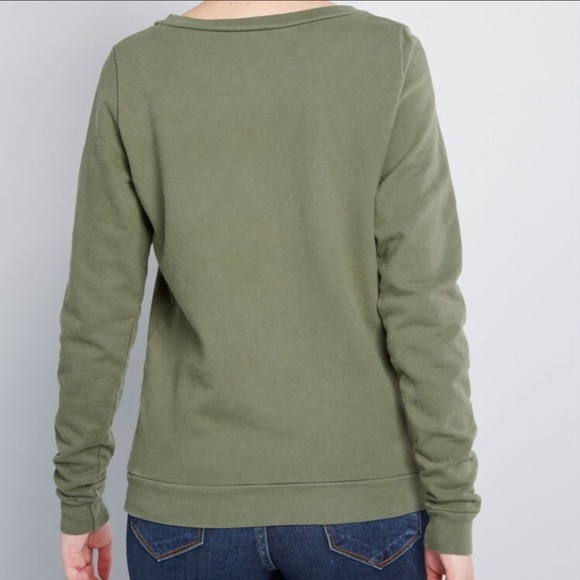 Modcloth Quirky Combo Dinosaur Sweatshirt - Picture 9 of 9